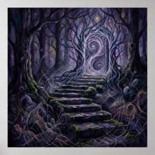 El Arte de Pared El Umbral en el Bosque de los Sue