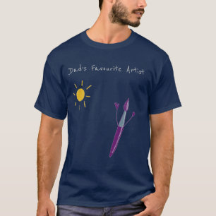 El Arte De Tu Hijo Para Papá En Una Camiseta