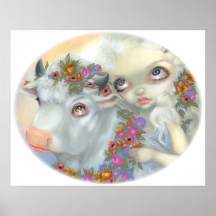 El ARTE de Zeus y del Europa IMPRIME el toro