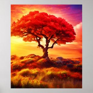 El arte del árbol de la vida brillante