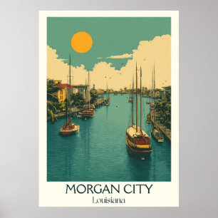 El arte del atardecer del puerto deportivo de Morg