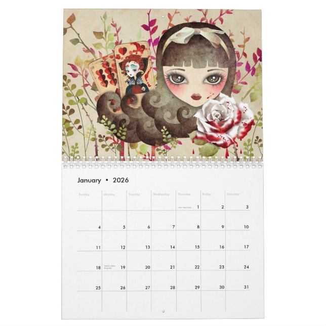 El arte del calendario 2013 de Sandra Vargas (Jan 2026)