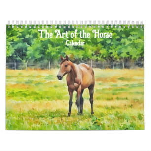 El arte del calendario de caballos
