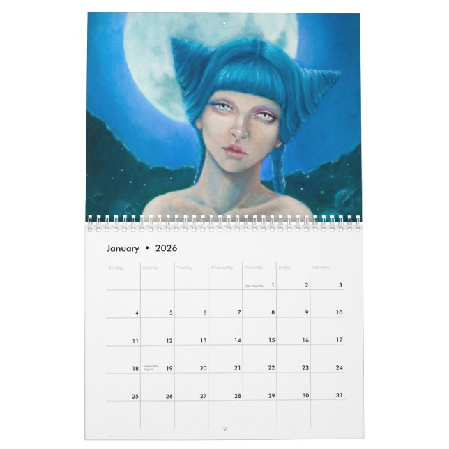 El arte del calendario de Laurie McClave 2015 (Jan 2026)