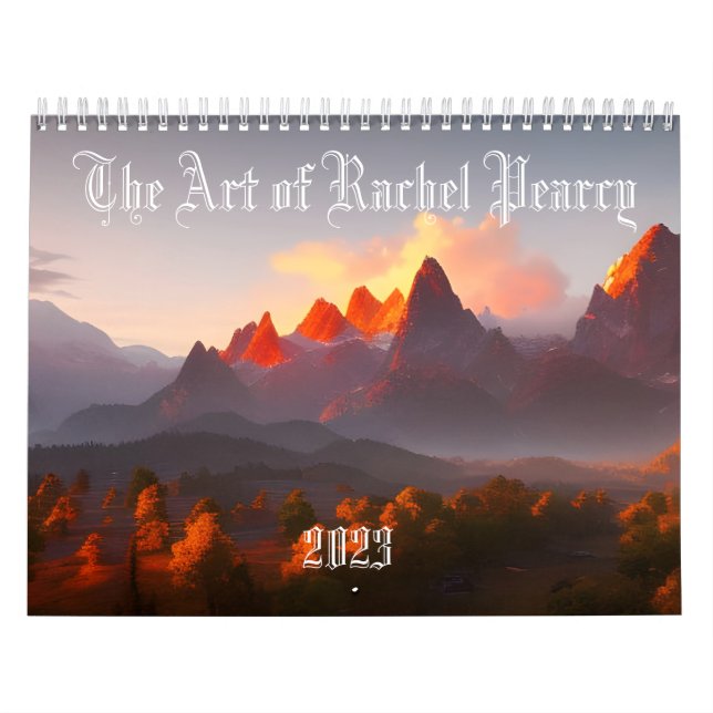 El arte del calendario de Rachel Pearcy (Tapa)
