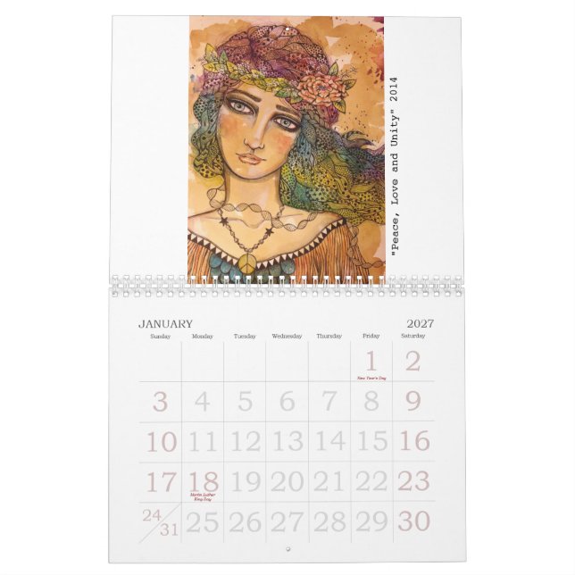 El arte del calendario de Stephanie Allison 2015 (Jan 2027)