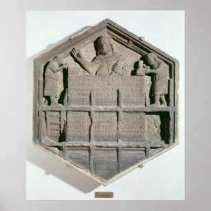 El arte del edificio, relieve decorativo hexagonal