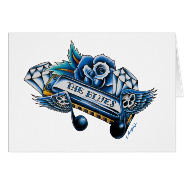 El arte del flash de la armónica de los azules (Anverso (Horizontal))