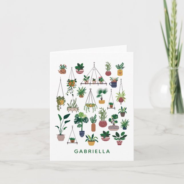 El arte del Ilustracion Boho Plant Lady Personaliz (Anverso)