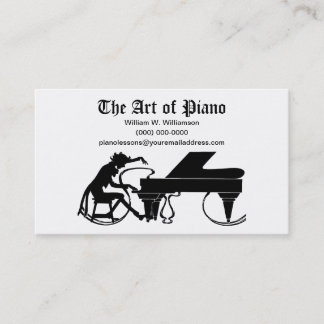 El ARTE del piano - tarjetas de visita del piano