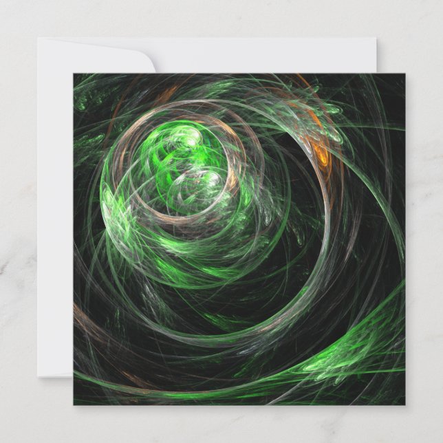 El arte del resumen verde mundial (Anverso)