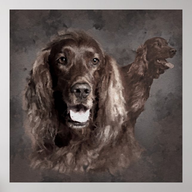 El arte digital de los perros guardianes irlandese (Frente)