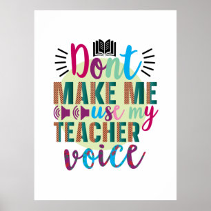 El arte docente no me hace usar mi voz como profes