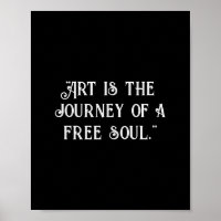 El arte es el viaje de un alma libre. negro person