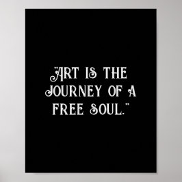 El arte es el viaje de un alma libre. negro person