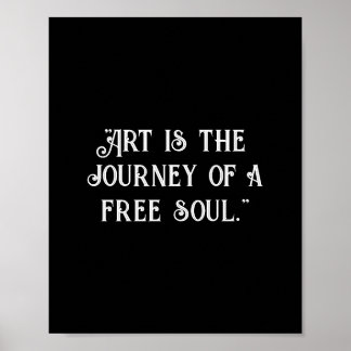 El arte es el viaje de un alma libre. negro person