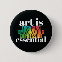 El arte es esencial Botón