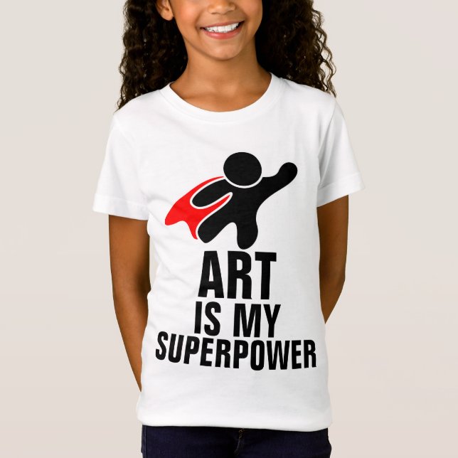 EL ARTE ES MI CAMISETA DE SUPERPOWER PARA NIÑOS (Anverso)