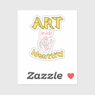 El arte es mi pegatina de identidad