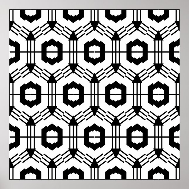 El arte es un patrón impecable. Fondo geométrico v (Frente)