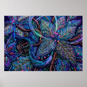 El Arte Espiritual de Pared El Loto Eléctrico Desp
