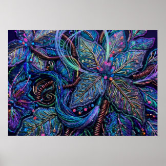 El Arte Espiritual de Pared El Loto Eléctrico Desp