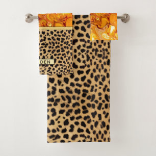 El arte flúido vierte el estampado leopardo