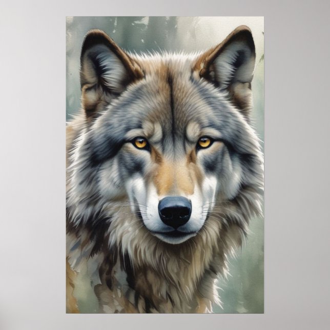 El arte Inspirador motivacional de Lone Wolf (Frente)
