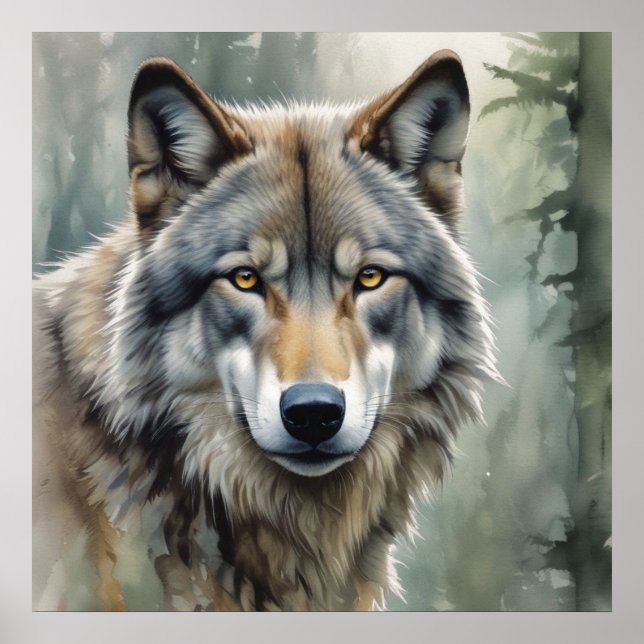 El arte Inspirador motivacional de Lone Wolf (Frente)