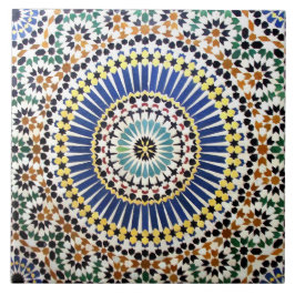 El arte islámico modela la teja de cerámica de la