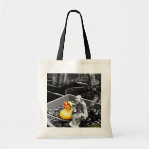 "El arte la bolsa de asas de goma del pato del