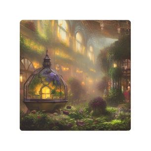 El arte mágico de la pared Metalizado de Atrio