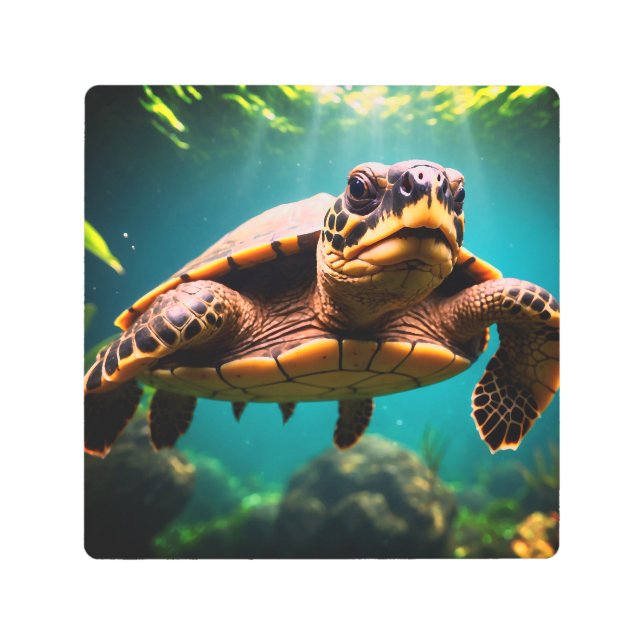El arte Metalizado de la tortuga marina (Anverso)