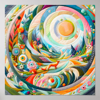 El arte moderno bordado se asemeja al paisaje de p