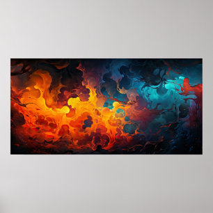 El arte moderno de la energía del agua de fuego