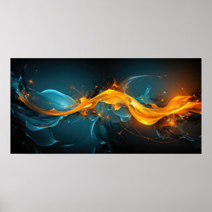 El arte moderno de la energía del agua de fuego mi