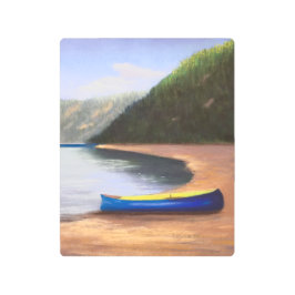 El arte mural Metalizado de la canoa azul