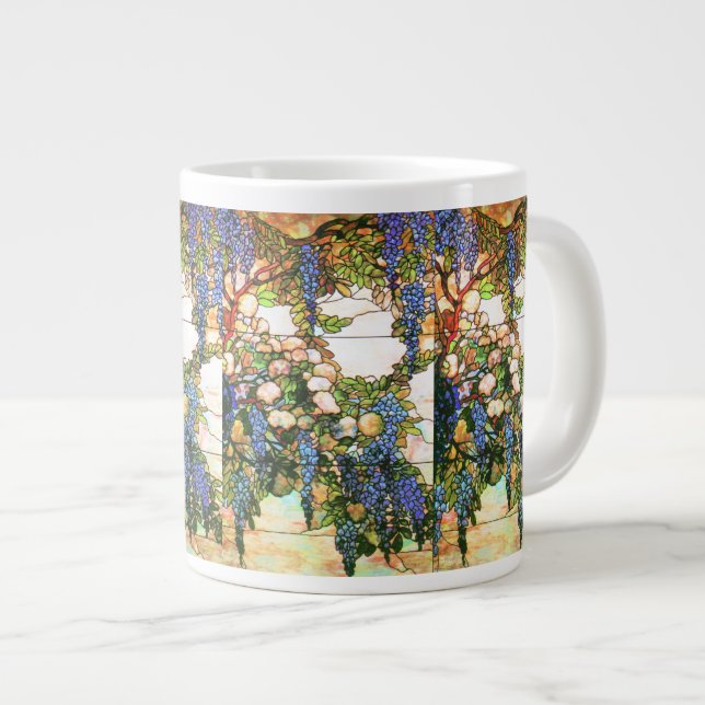 El arte Nouveau florece la taza enorme (Derecha)