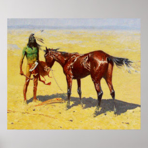 El arte occidental de Frederic Remington "Hundido"
