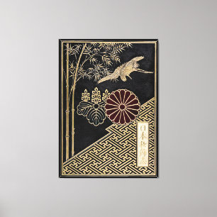 El arte ornamental de japón - arte vintage