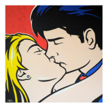 El arte pop del beso
