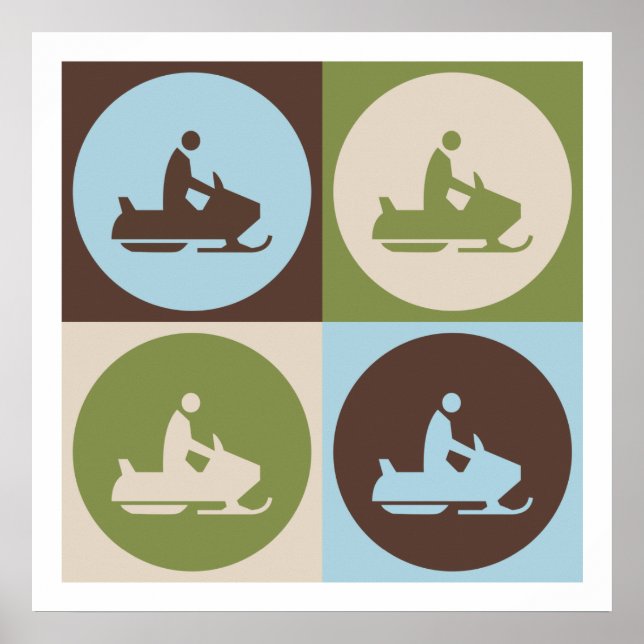 El arte pop en moto de nieve (Frente)