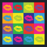 El arte pop levanta besos y marcan colores<br><div class="desc">El Arte Pop Sassy Lips Kiss Marks Poster Colorido.</div>