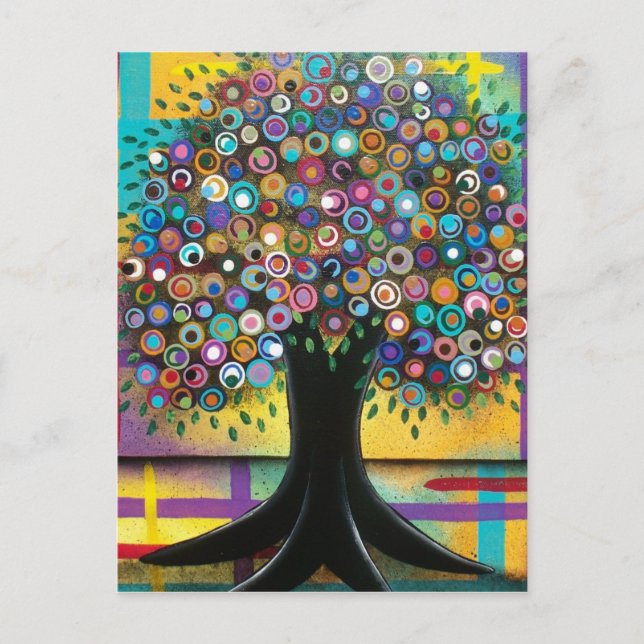 El ARTE POPULAR quemado desea POR la postal de (Anverso)