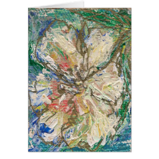 El artista diseñó la tarjeta "fleur del La "