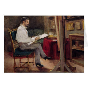El artista Morot en su estudio, c.1874
