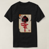 El As de la camiseta de espadas