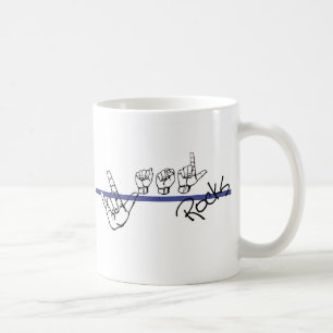 El ASL oscila la taza de café (el lado)