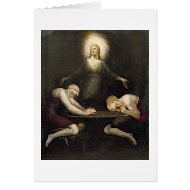 El aspecto de Cristo en Emmaus, 1792 (aceite en c (Frente)