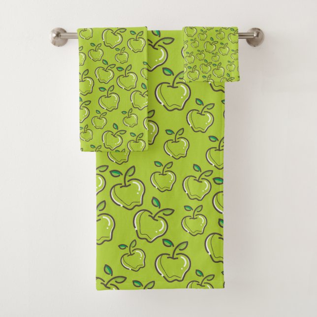 El aspecto fresco de las manzanas verdes de la fru (In situ)
